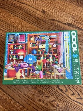 EuroGraphics 1000-Piece Jigsaw Puzzle - All You Knit Is Love